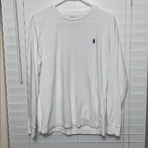 White long sleeve crew neck men’s